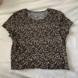 American Eagle Lettuce edge tee